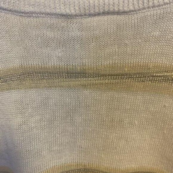 Peserico  shimmer striped crewneck knit sweater - Picture 4 of 9